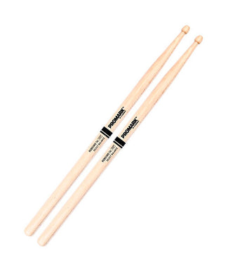 Promark Baquetas  0.535 7A Hickory Punta De Madera RBH535AW Select Balance Acorn - Rebound