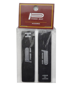 Powerbeat Protectores PBPAB para Aro de Bombo, Piel, 2pzas