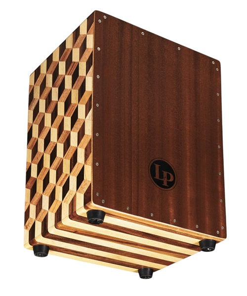 Latin Percussion Cajón de Cuerdas LP1423 Cubo 3D con Funda