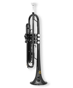 Blessing Trompeta Si Bemol TR-6334BK con Estuche, Negra Niquelada