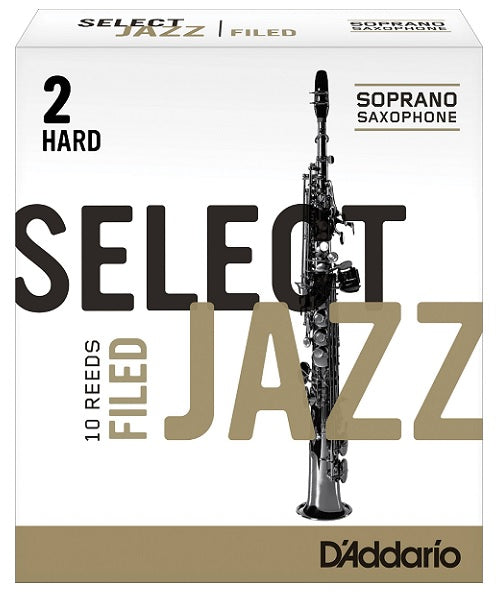 Caña D'Addario "Select Jazz" RSF10SSX2H(10) para Saxofón Soprano 2H Filed-Caja de 10 piezas