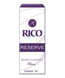D'Addario Woodwinds Cañas Reserve Classic Para Clarinete Bajo 3, RER0530(5), Caja Con 5 Pzas