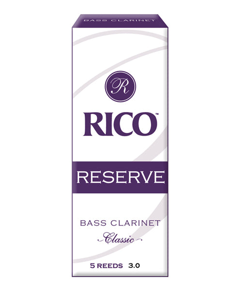 D'Addario Woodwinds Cañas Reserve Classic Para Clarinete Bajo 3, RER0530(5), Caja Con 5 Pzas