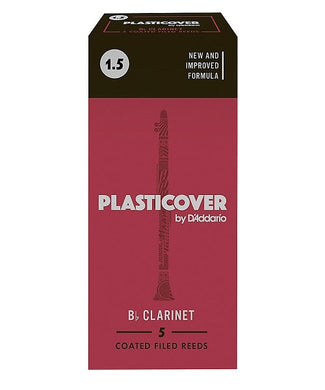D'Addario Woodwinds (Rico) Cañas Plasticover para Clarinete Si Bemol 1 1/2, RRP05BCL150(5), Caja con 5 Pzas