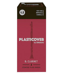 D'Addario Woodwinds (Rico) Cañas Plasticover para Clarinete Si Bemol 1 1/2, RRP05BCL150(5), Caja con 5 Pzas