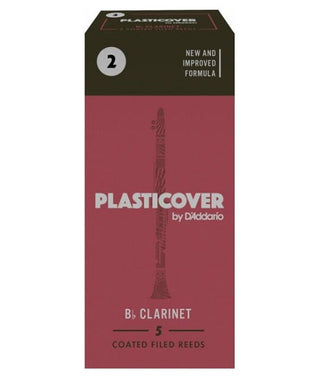 D'Addario Woodwinds (Rico) Cañas Plasticover para Clarinete Si Bemol 2, RRP05BCL200(5), Caja con 5 Pzas