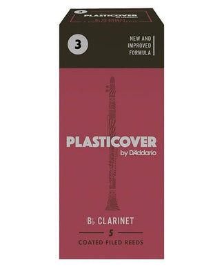 D'Addario Woodwinds (Rico) Cañas Plasticover para Clarinete Si Bemol 3, RRP05BCL300(5), Caja con 5 Pzas