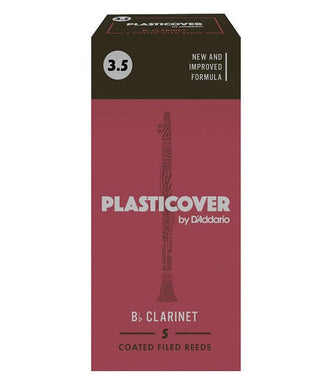D'Addario Woodwinds (Rico) Cañas Plasticover para Clarinete Si Bemol 3 1/2, RRP05BCL350(5), Caja con 5 Pzas