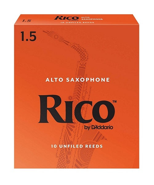 Caña D'Addario "Rico" RJA1015(10) para Saxofón Alto  1 1/2-Caja de 10 Piezas