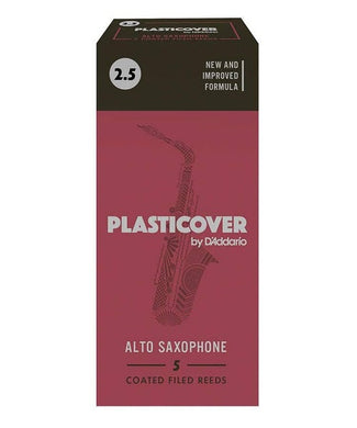 D'Addario Woodwinds (Rico) Cañas Plasticover para Saxofón Alto 2 1/2, RRP05ASX250(5), Caja con 5 Pzas