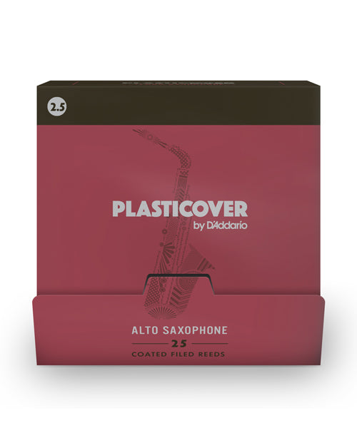Caña D'Addario "Plasticover" RRPASX250-B25(25) para Saxofón Alto 2 1/2-Caja de 25 Piezas