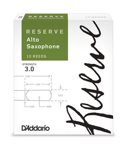 D'addario Cañas Reserve Para Saxofón Alto 3, DJR1030(10), Caja Con 10 Pzas