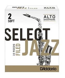 D'addario (Rico) Cañas "Select Jazz" para Saxofón Alto 2S, RSF10ASX2S(10), Caja con 10 Pzas