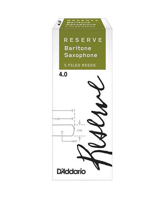 D'addario Cañas Reserve Para Saxofón Baritono 4, DLR0540(5), Caja Con 5 Pzas