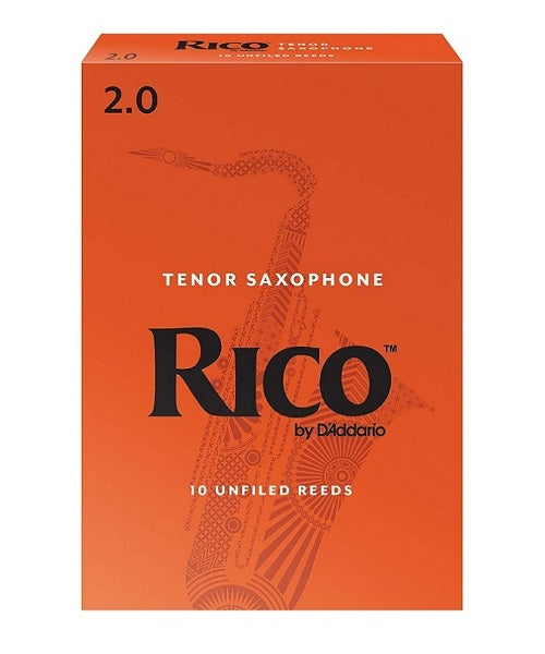 Caña D'Addario "Rico"  RKA1020(10) para Saxofón Tenor 2-Caja de 10 Piezas