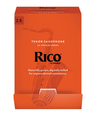 D'Addario (Rico) Cañas para Saxofón Tenor 2 1/2, RKA0125-B(50), Caja con 50 Pzas