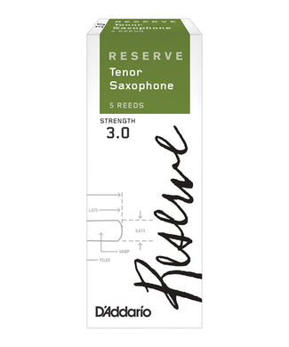 D'Addario Woodwinds Cañas Reserve Para Saxofón Tenor 3, DKR0530(5), Caja Con 5 Pzas