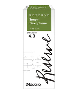 D'Addario Woodwinds Cañas Reserve Para Saxofón Tenor 4, DKR0540(5), Caja Con 5 Pzas