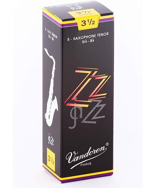 Vandoren Cañas "ZZ" Para Saxofón Tenor 3 1/2, SR4235(5), Caja Con 5 Pzas