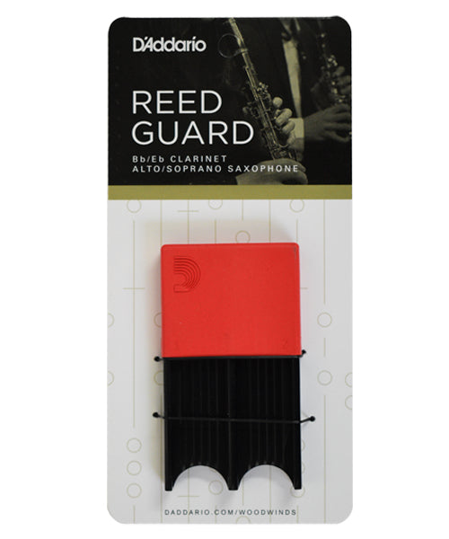 Portacañas D'Addario DRGRD4ACRD para 4 Cañas de Clarinete y Saxofón - Rojo