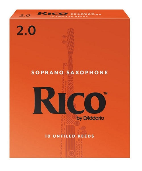 Caña D'Addario "Rico" RIA1020(10) para Saxofón Soprano 2-Caja de 10 Piezas