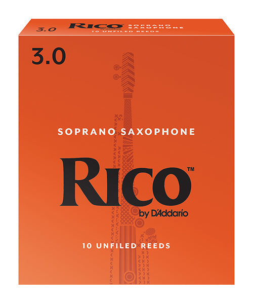 Caña D'Addario "Rico" RIA1030(10) para Saxofón Soprano 3-Caja de 10 Piezas