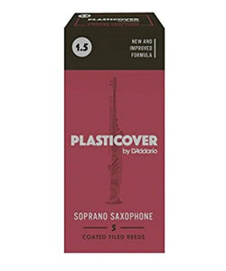 D'Addario Woodwinds (Rico) Cañas Plasticover para Saxofón Soprano 1 1/2, RRP05SSX150(5), Caja con 5 Pzas