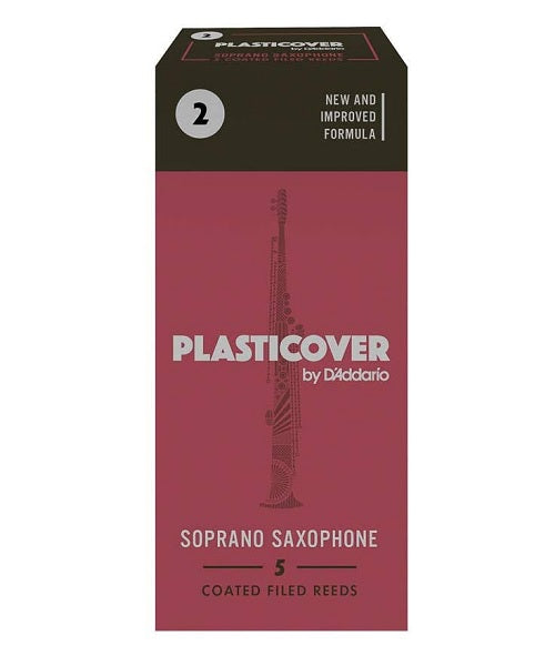 Caña D'Addario "Plasticover" RRP05SSX200(5) para Saxofón Soprano-2 Caja de 5 Piezas
