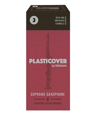 D'Addario Woodwinds (Rico) Cañas Plasticover para Saxofón Soprano 3, RRP05SSX300(5), Caja con 5 Pzas