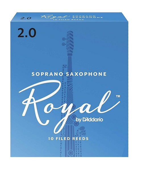 Caña D'Addario "Royal" RIB1020(10) para Saxofón Soprano 2-Caja de 10 Piezas