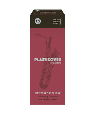 D'Addario Woodwinds (Rico) Cañas Plasticover Para Saxofón Barítono 1 1/2, RRP05BSX150(5), Caja Con 5 Pzas