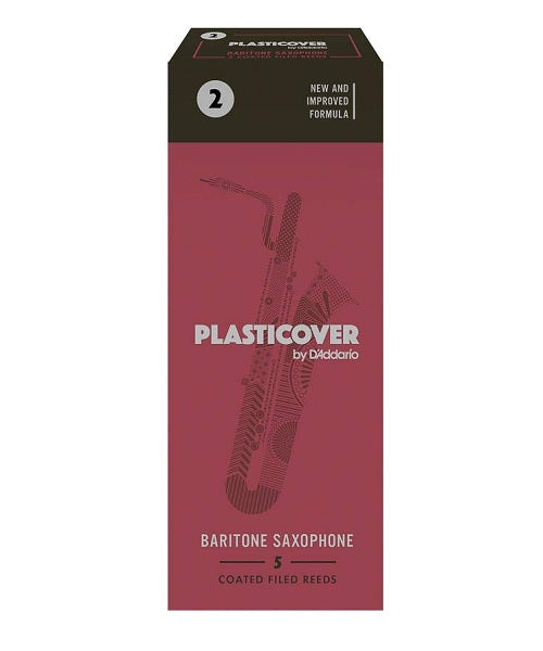 Caña D'Addario "Plasticover" RRP05BSX200(5) para Saxofón Barítono 2-Caja de 5 Piezas