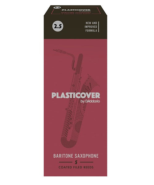 Caña D'Addario  "Plasticover" RRP05BSX250(5) para Saxofón Barítono 2 1/2-Caja de  Piezas