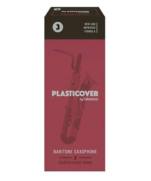 D'Addario Woodwinds (Rico) Cañas Plasticover para Saxofón Barítono 3, RRP05BSX300(5), Caja con 5 Pzas