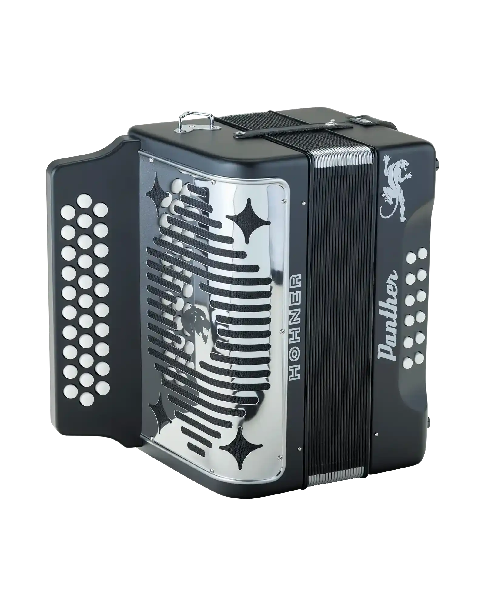 Acordeón Diatónico Hohner A4800  Panther Sol-Do-Fa - Negro