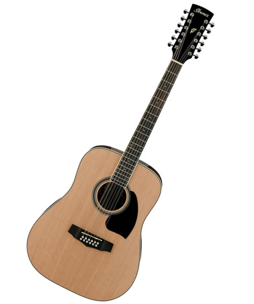 Ibanez Guitarra Acústica Natural PF1512-NT, 12 Cuerdas, Serie Performance