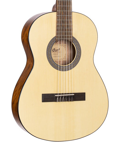 Guitarra Acústica Cort Classic 3/4 AC70 OP Natural Mate con Funda