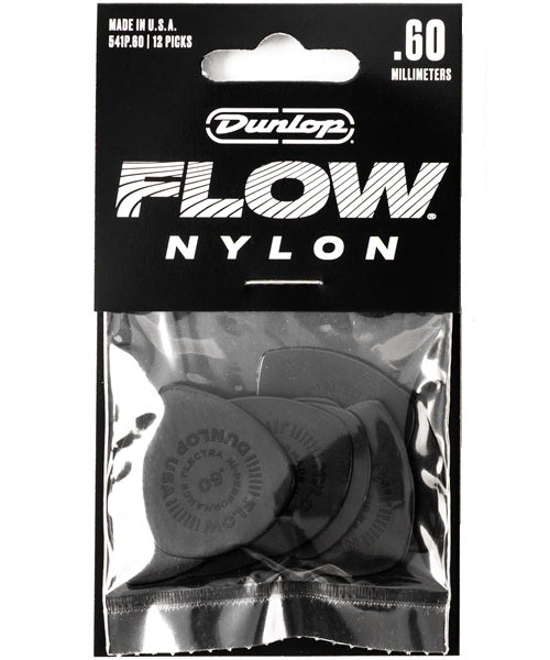 Dunlop Púas Flow Nylon 541P060 0.60mm con 12 piezas