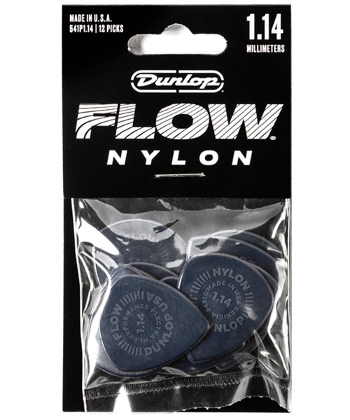 Púas Dunlop Flow Nylon 541P114 1.14mm 12 piezas