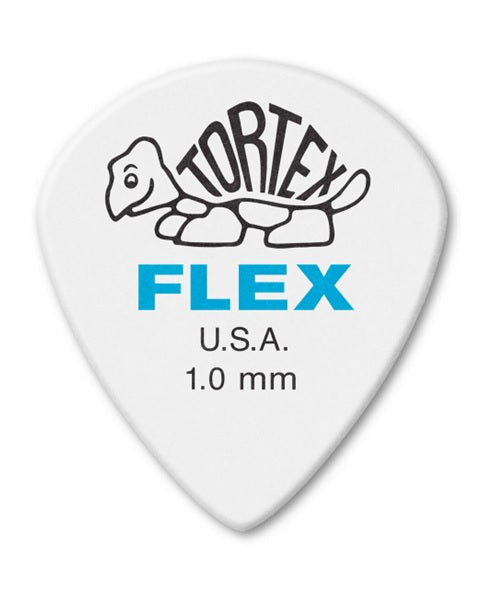Púas Dunlop Tortex Flex Jazz III XL 466B1.0 Blanco 1.00mm 36 Piezas