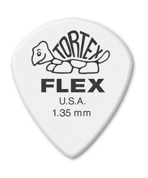 Púas Dunlop Tortex Flex Jazz III XL 466B1.35 Blanco 1.35mm 36 Piezas