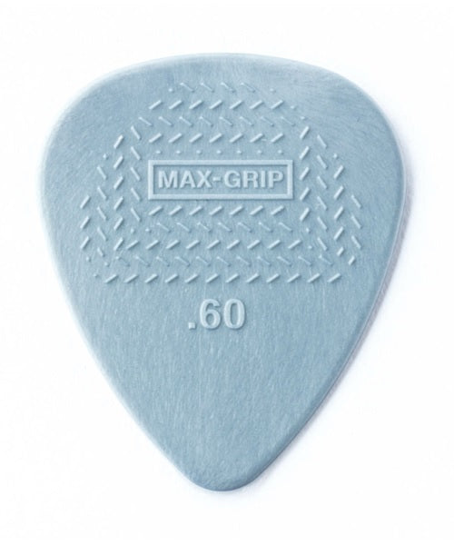 Dunlop Púas Max Grip Nylon Standard 449B.60(36) .60mm, Gris con 10 piezas