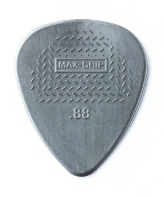 Dunlop Púas Max Grip Nylon Standard 449B.88(36) .88mm, Gris con 10 piezas