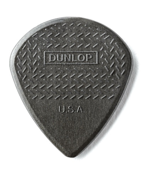 Dunlop Púas Max Grip Jazz III 471R3C(24) 1.38mm, Gris con 10 piezas