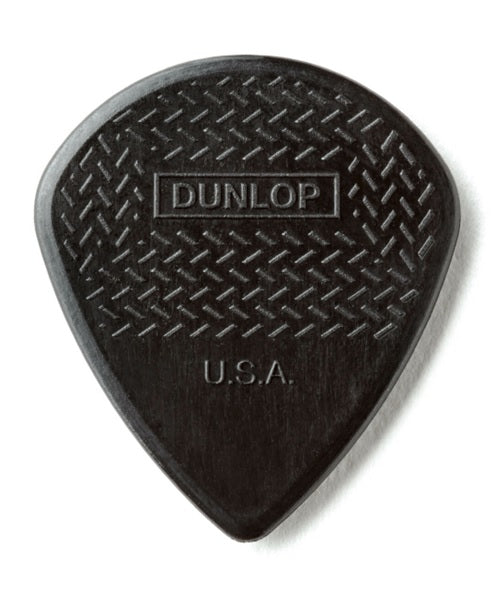 Dunlop Púas Max Grip Jazz III 471R3S(24) 1.38mm, Negro con 10 piezas