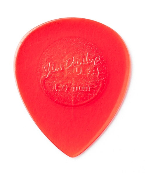 Dunlop Púas Big Stubby 475R1.0(24) 1.00mm, Rojo con 10 piezas