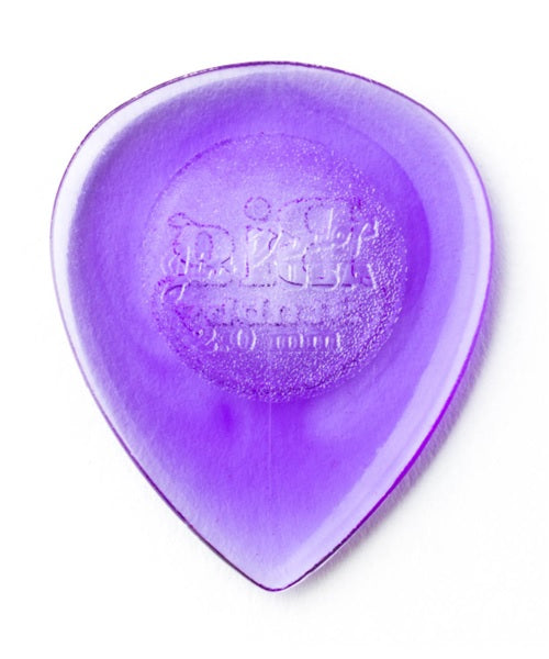 Dunlop Púas Big Stubby 475R2.0(24) 2.00mm, Violeta con 10 piezas