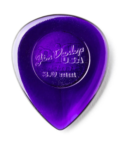 Dunlop Púas Big Stubby 475R3.0(24) 3.00mm, Morado con 10 piezas