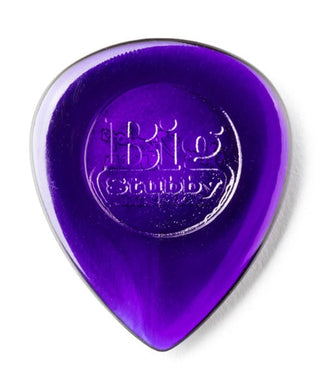 Dunlop Púas Big Stubby 475R3.0(24) 3.00mm, Morado con 10 piezas