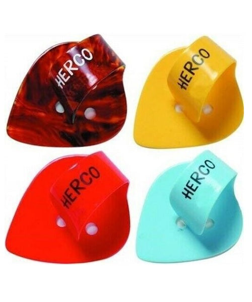 Púas Dunlop HE112 Herco para Pulgar Medium Varios Colores 24 Piezas
